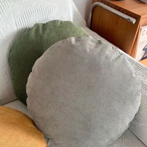 【SG】Round Cushion Cover Pillow Case 45x45cm 50x50 60x60 Sofa Pillow Cover Ins Corduroy Big Size Round Cushion Pillow