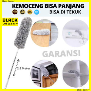 Kemoceng Mikrofiber Teleskopik Fleksibel Magnetik 28 Meter Warna Silver untuk Pembersihan Rumah Tangga dan Mobil