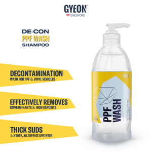 GYEON Q2M PPF Wash 500ml - High Quality Automotive Car Care Paint Protection Film (PPF) Decontamination Car Wash Shampoo