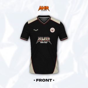 Jersey Futsal & Sepakbola Black smooth creamy AHR Printing