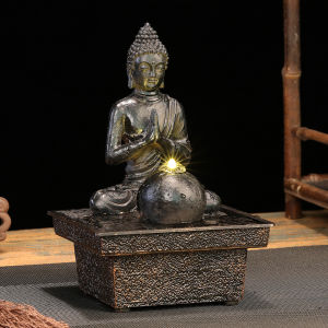 Desktop ornament flowing water fountain living room humidifier Southeast Asian home decor opening water feature Feng Shui ornament small decoration