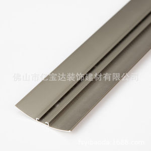 Aluminum alloy floor trim with wood grain universal fastener narrow edge semi-circular edge trim matte finish wooden floor threshold strip