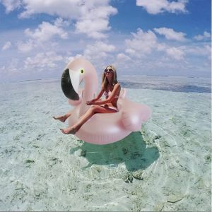 [Thickened Float] Flamingo Inflatable Float - Thickened Swimming Water Float for s and Youngsters