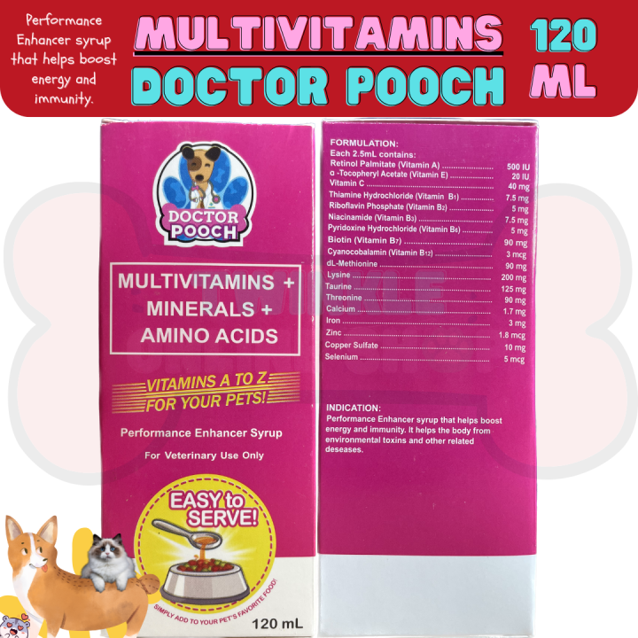 Doctor Pooch Multivitamins, Minerals, and Amino Acids for Pets LC Vit ...