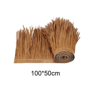 Fake Simulated Thatch Flame-Retardant Realistic Artificial Straw Thatch Roof Decoration