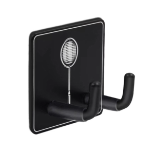 Wall Mounted Tennis Racket Holder Stainless Steel Badminton Racket Holder Gym Wall Hook Display Rack Easy to Use