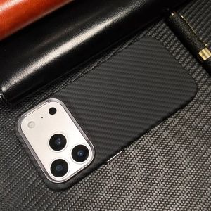 Carbon Fiber Texture Color Collision Cases for iPhone 17 Pro Max 16 15 Pro For Magsafe Strong Charging Shell Matte PC Back Cover