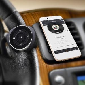 Bluetooth Compatible Wireless Steering Wheel Remote for Car Media and Phone Management