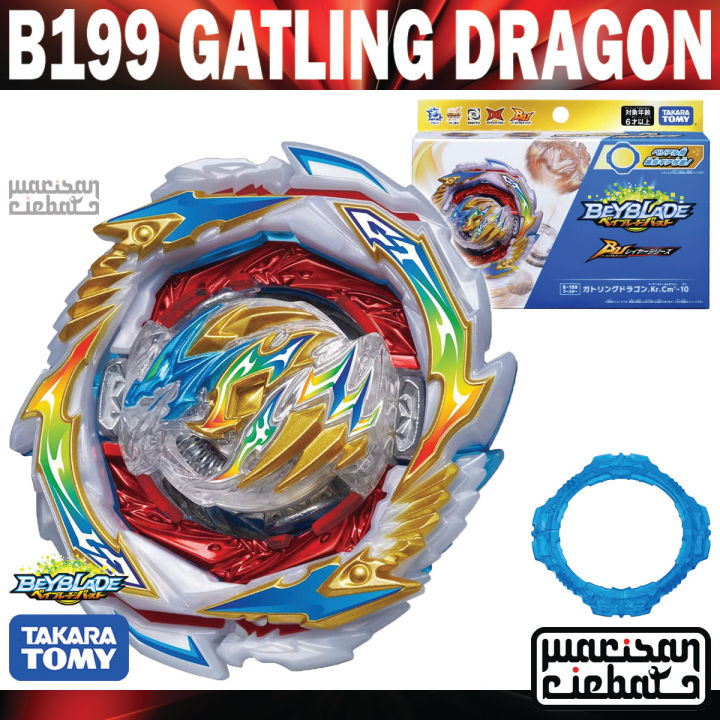 Takara Tomy Beyblade Burst BU B-199 Gatling Dragon Karma Charge Metal ...