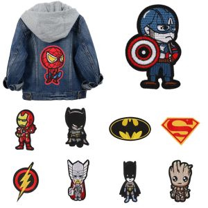 GAME PARK Crafts Marvel Iron On Jeans Jacket Cloth Sticker Embroidered Clothes Decoration Patches Sewing Fabric Appliques Badges