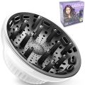 Hair Difuser Attachment Universal Diffuser Hair Dryer for 1.4-inch to 2.4- inch Blow Dryer, Hair Diffuser for Curly Hair and Natural Wavy Hair (Black). 