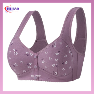 Bra Wanita Seamless Push Up Gesper Kancing Depan Busa Tipis Tanpa Kawat Elegan 268