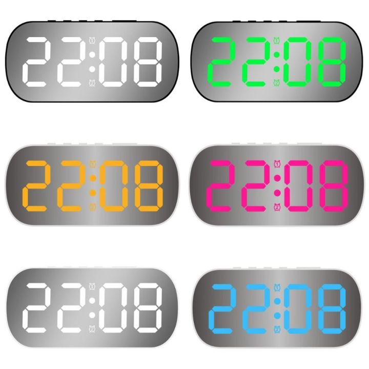 IDEERT Hiển thị nhiệt độ Đồng hồ báo thức kỹ thuật số Định dạng 12/24H ...
