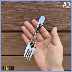 bluesea ช้อนกลมทำจากสแตนเลสด้ามยาวสำหรับมื้อค่ำสีแดงสีทองช้อนคนทำของหวานสำหรับเครื่องครัวอุปกรณ์เสริมในครัว