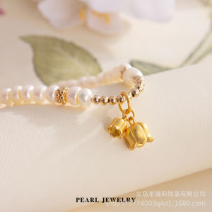 Popular on Xiaohongshu: Lily of the Valley Bracelet for Women ins Luxurious niche design with a high-end feel bracelet for women and friends