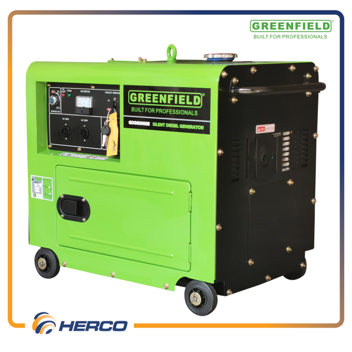 Greenfield Diesel Generator 5.5KVA Silent 418CC