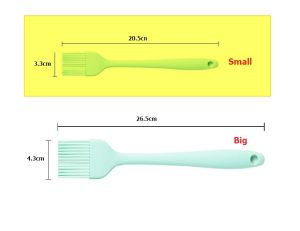 Silicone Basting Pastry Brush Heat Resistant Cooking Brush for Oil Butter Sauce Food Brush for BBQ Grill Barbeque Kitchen Baking Cooking