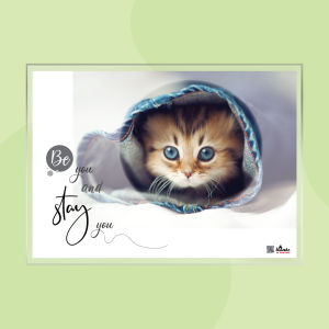 [Laminated Poster] Cute Pets Inspirational Quote Motivational Quote Wall Art Cat Dog Animals Wall Decor Poster Living Room Bedroom Dining Room Study Room Classroom Pet Shop Cafe Hotel Preschool School Hiasan Dinding Hiasan Rumah Kucing Comel