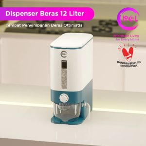 Dispenser Beras Modern 12L | Tempat Penyimpanan Beras | Rice Box Food Grade WADAH BERAS TEMPAT BERAS TERMOS BERAS BUMBU