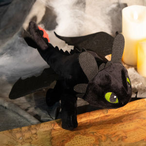 Cartoon Dragon Doll Toothless Plush Toy Black&White Monster Plush toy 20/30/35Light Fury Plush Pillow How to Train Your Dragon Creative Birthday Gift for Girlfriend Boyfriend