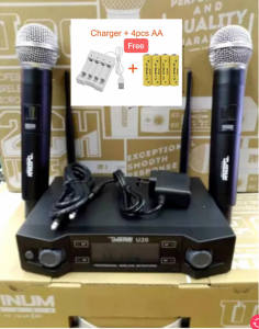 The Platinum U20 PTW 400U Wireless Microphone With Rechargerable Battery