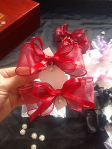 set 2 kẹp tóc/ cột tóc Nơ xoăn cho Bé.