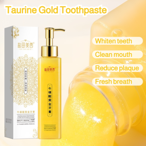 【White Toothpaste】Liquid Toothpaste Bright White Factor Clean Mouth Reduce Plaque Fresh Breath牛磺酸黄金牙膏