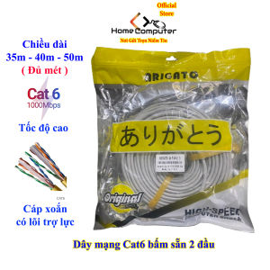 Dây cáp mạng cat6 bấm sẵn 2 đầu 50m 40m 35m Arigato Gigabit Ethernet 1000Mbps / 250MHz