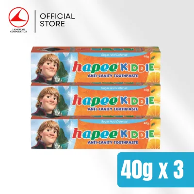 [Bundle of 3] Hapee Kiddie Orange Squeeze Toothpaste 40g