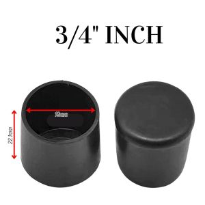 Rubber Footings Tubular for Chair Table Furnitures Foot Cover Pads Anti-slip PVC Floor Protector Rubber Round End Caps