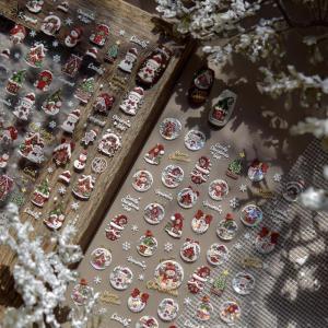 💓💖🧧🏮 สติกเกอร์ศิลปะติดเล็บรูปเกล็ดหิมะในฝันสำหรับฤดูหนาวเครื่องประดับเล็บต้นคริสต์มาส