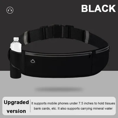MLADEN Sports Waist Bag for Men & Women Waterproof Running Belt Bag with Mobile Phone Pocket Beg Pinggang 腰包