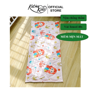 Nệm cho bé đi học 80x160cm Katina Kids phù hợp cho bé đi tiểu họctrung học vải Tencel mềm mát lạnh thấm hút tốt