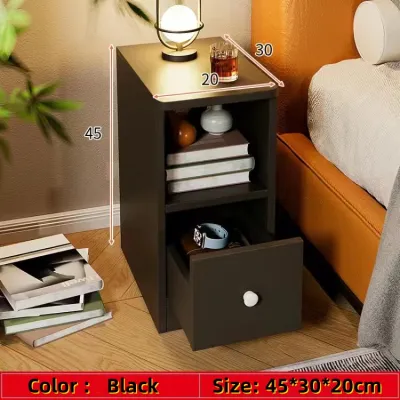 Bedside Table Modern Bedroom Wall Side Mini Simple Small Cabinet with Drawer Bedside Cabinet