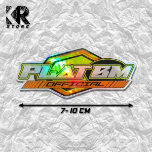 Stiker PLAT BM HOLOGRAM Original Sticker Racing | Sticker Motor | KR STORE