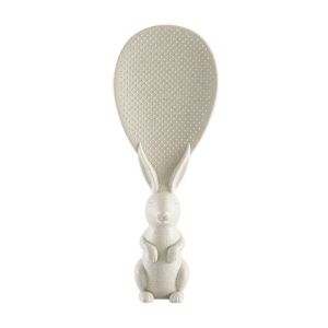 Bunny Wheat Straw Rice Scoop Spoon Non Stick Stand Cute Rabbit Kitchenware Heat Resistance Food Grade Senduk Nasi 不占米饭勺