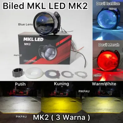 Lampu Utama Biled MKL LED MK2 Blue Lens 25 Inc