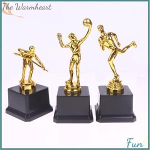 【The Warmheart】 1 Piece Competition Cricket School Rewarding Supply Small Prize Cup Childrens Gold Trophy Awards Golf Plastic Model Craft Souvenirs
