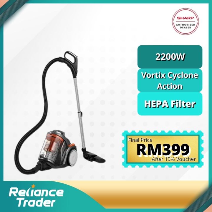 Sharp 2200W Bagless Vacuum Cleaner ECC2219N Lazada