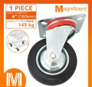 Wheel Caster Plate Type With Hood For Trolleys Furniture