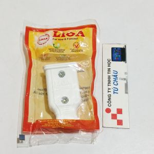 Phích cắm nối âm EU2TD hiệu Lioa cho phích Tròn và Dẹt - Thông số kỹ thuật: MAX 250V-10A / Giá bán 1 Cái
