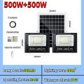500W-1000W Solar outdoor light waterproof IP67 waterproof solar light lampu solar luar rumah automatik garden solar light outdoor lampu solar tahan 12-14jam. 