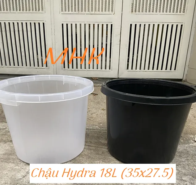 Chậu nhựa cứng 18L (37x27.5cm) dòng Hydra ! Chậu hàng xuất khẩu ...