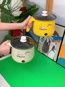 多功能煎炒煮涮小电锅电煮锅宿舍电热锅网红同款家用小电饭煲迷你Menggoreng dan memasak pelbagai fungsi periuk elektrik kecil syabu periuk elektrik periuk elektrik asrama selebriti Internet mini periuk nasi kecil isi rumah yang sama