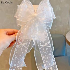 💟【Special price】💟Be Cools Daisy Mesh Lace Bow Hairpin For Girls Childrens Hairgrip Clip Barrette Headwear Hair Accessories