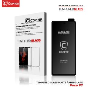 Anti Gores Kaca Matte Anti Glare Untuk Poco F7 ( Brand: COPPERINDO )