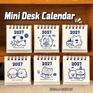NALANILI Di động Lịch để bàn năm 2026 Mini Phim hoạt hình Lịch cuộn dây Công cụ lập lịch trình Đồ trang trí bàn làm việc