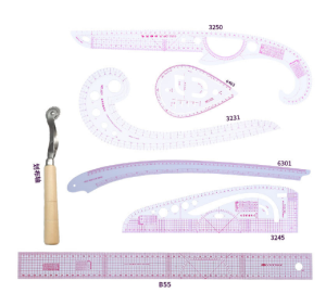 7 / 8 / 11 / 13 / 19 piece sewing measuring kit sewing drawing ruler sleeve arm French curve kit cutting ruler dial