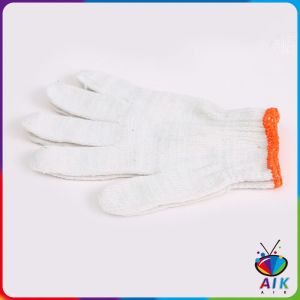 AIK ถุงมือผ้าคอตตอน ทำสวน ทำงาน Gloves