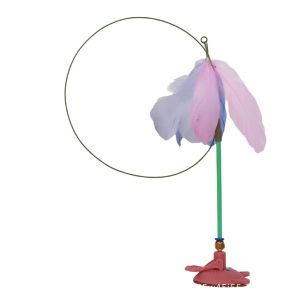 Interactive Pet Toy Feather Detail Suction Base dog and cat activity toy chew and play toy for interactive play and daily enrichment for Cats Dogs and Pet Owners Pet Care Indoor Pet Use